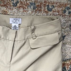 Ann Taylor Loft Cream Trousers